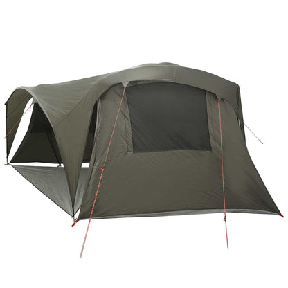 vidaXL Family Tent with Rainfly Water-resistant 6-Person Army Green 6