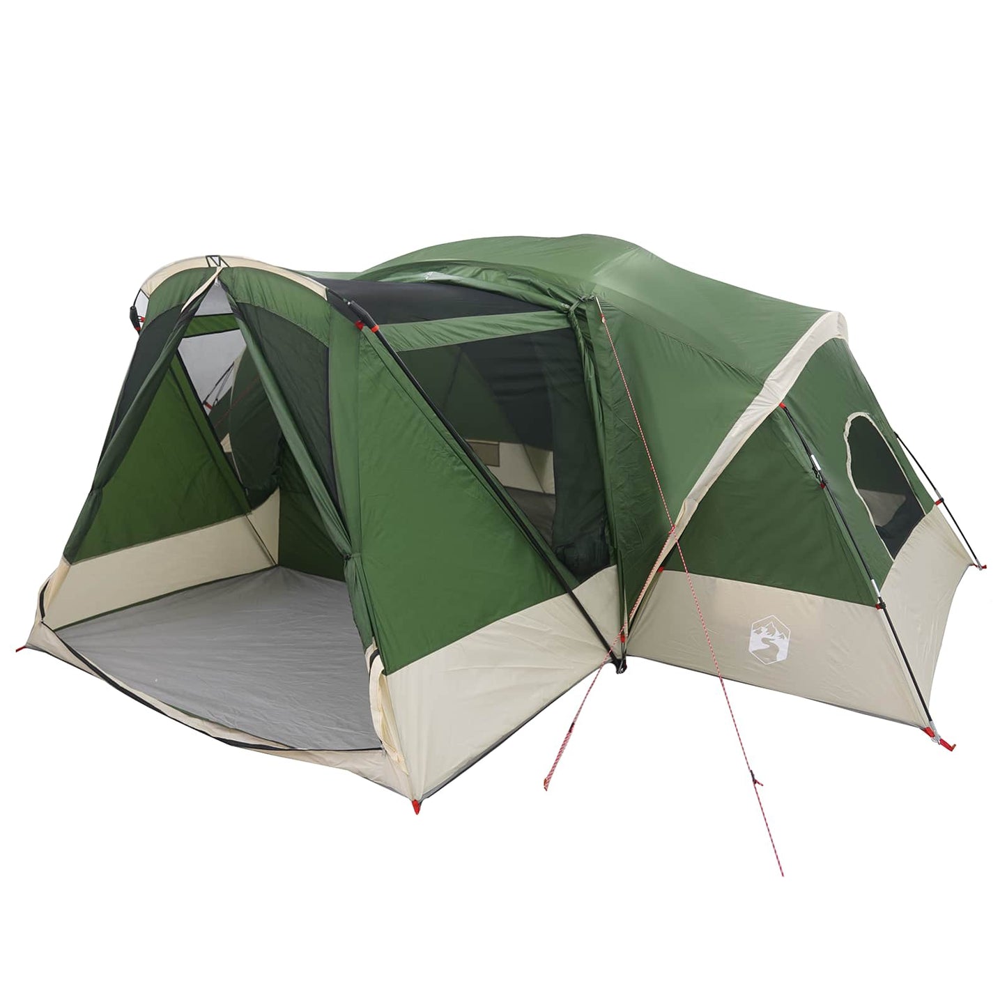 vidaXL Cabin Tent with Rainfly Water-Resistant 10-Person Green 2