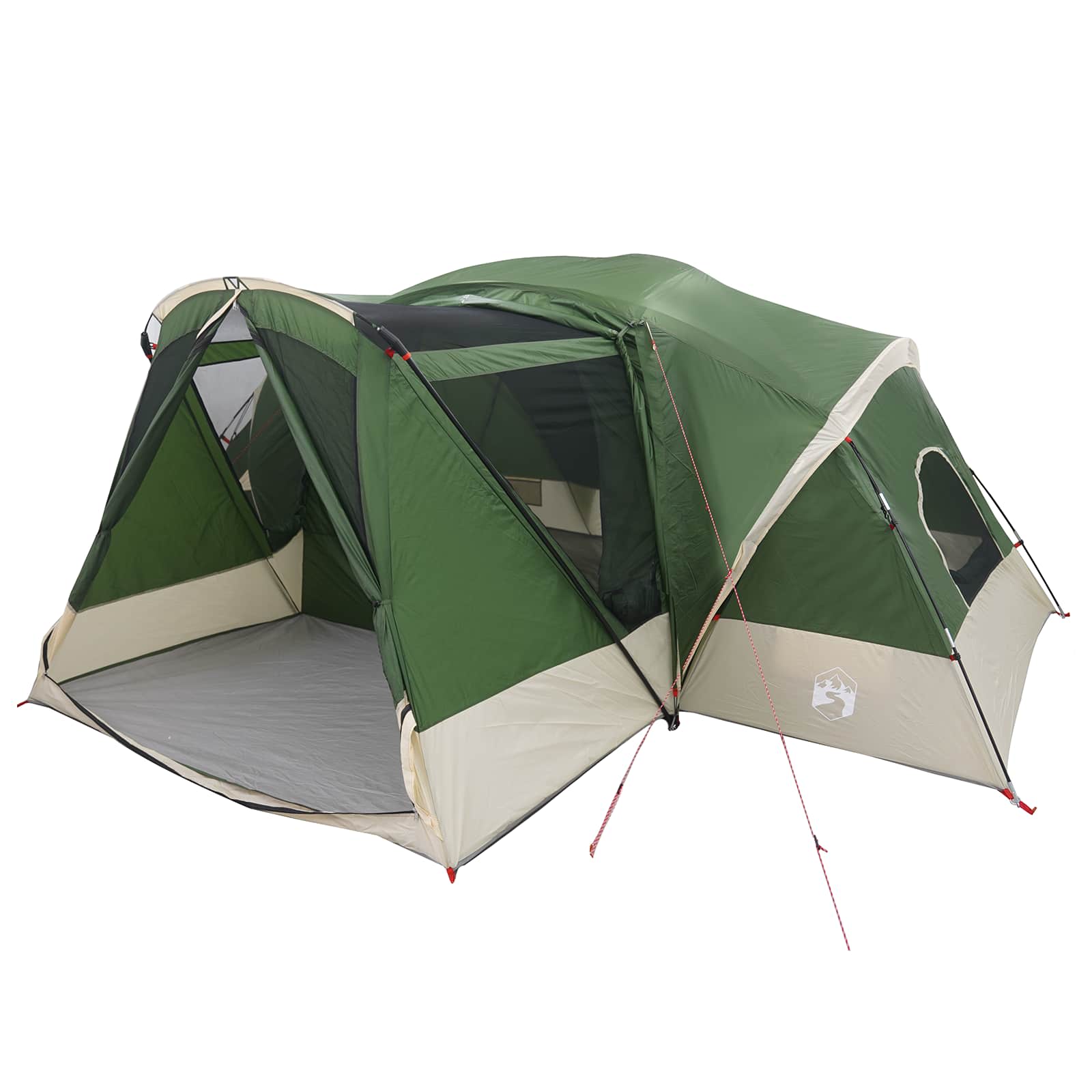 vidaXL Cabin Tent with Rainfly Water-Resistant 10-Person Green 2