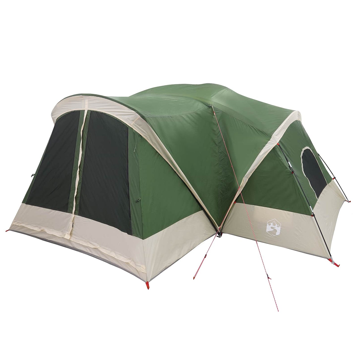 vidaXL Cabin Tent with Rainfly Water-Resistant 10-Person Green 3