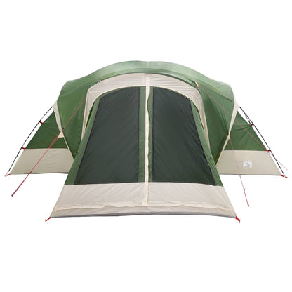 vidaXL Cabin Tent with Rainfly Water-Resistant 10-Person Green 5