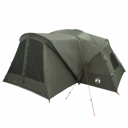 vidaXL Cabin Tent with Rainfly Water-Resistant 10-Person Army Green 3