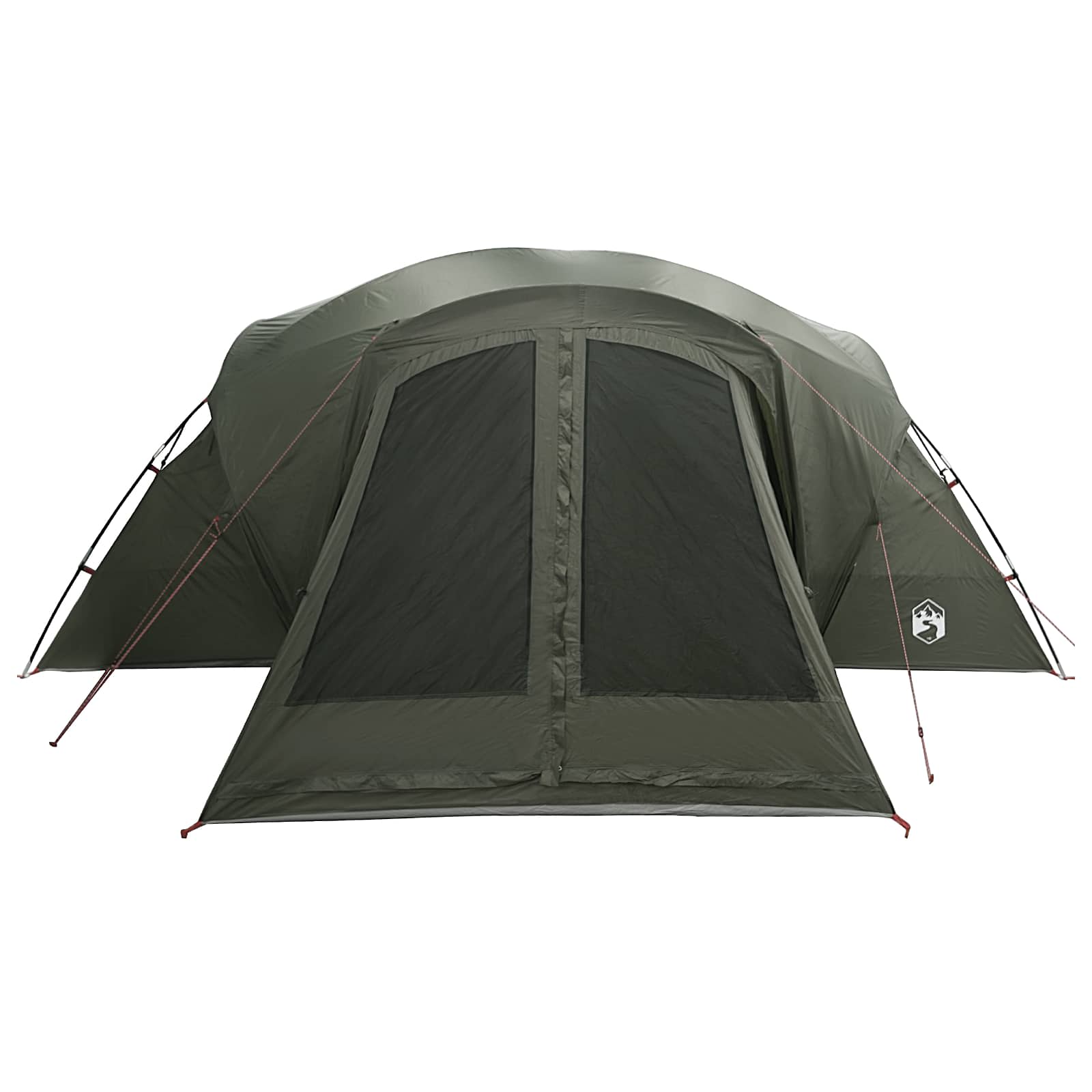 vidaXL Cabin Tent with Rainfly Water-Resistant 10-Person Army Green 5