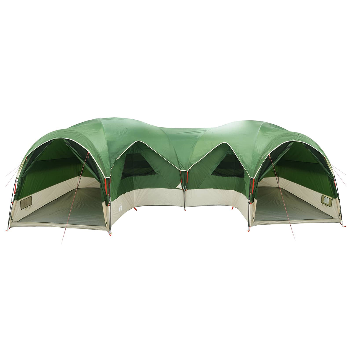 vidaXL Family Tent with Rainfly Water-resistant 5-Person Green 4