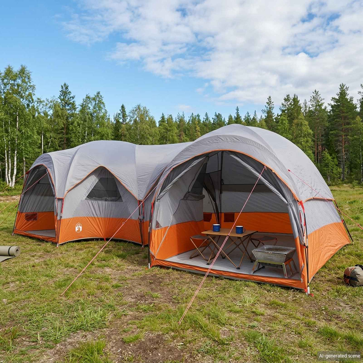 vidaXL Family Tent with Rainfly Water-resistant 5-Person 1