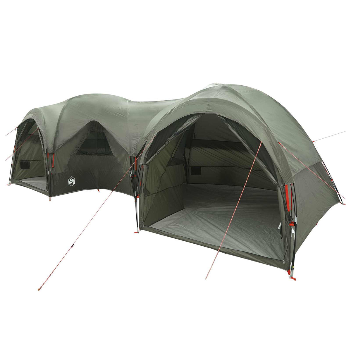vidaXL Family Tent with Rainfly Water-resistant 5-Person Army Green 2