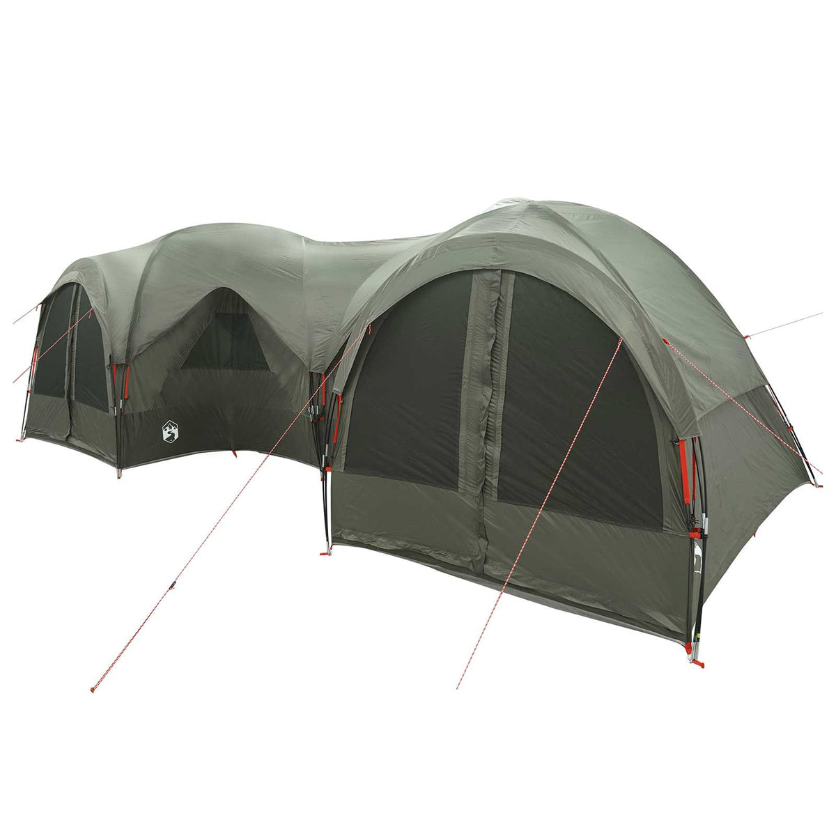 vidaXL Family Tent with Rainfly Water-resistant 5-Person Army Green 3