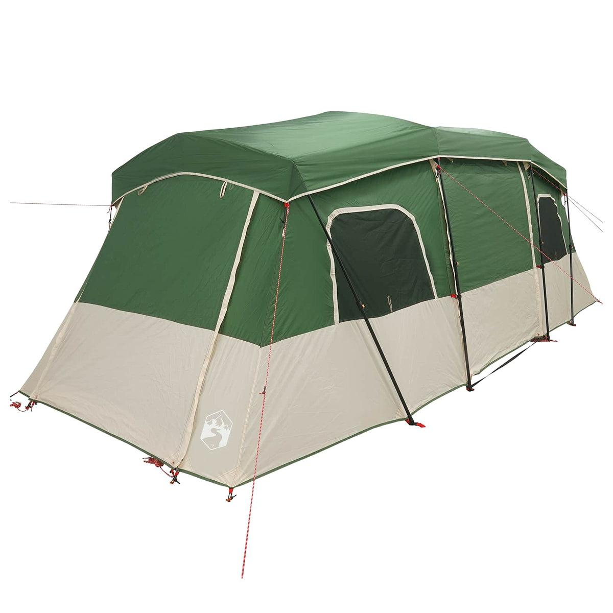 vidaXL Instant Tent with Rainfly Water-Resistant 3-Person Green 3