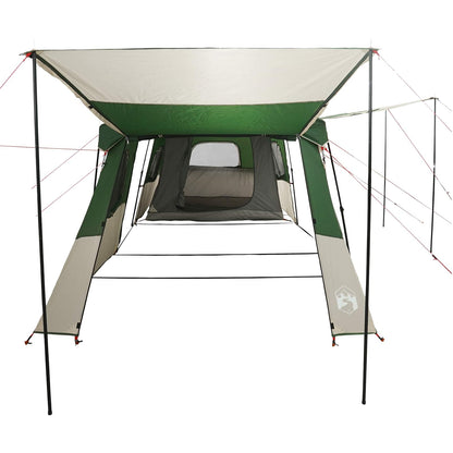 vidaXL Instant Tent with Rainfly Water-Resistant 3-Person Green 4