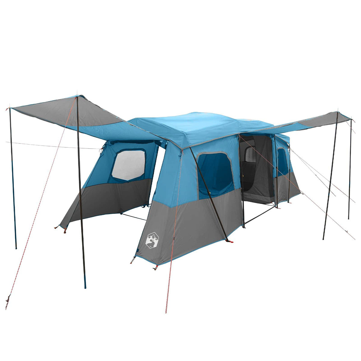 vidaXL Instant Tent with Rainfly Water-Resistant 3-Person Blue 2