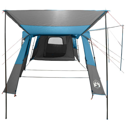vidaXL Instant Tent with Rainfly Water-Resistant 3-Person Blue 4
