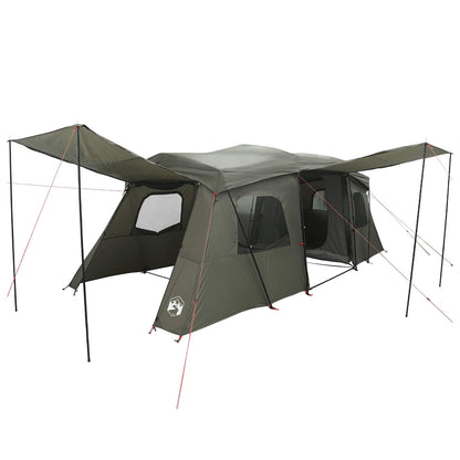 vidaXL Instant Tent with Rainfly Water-Resistant 3-Person Army Green 2