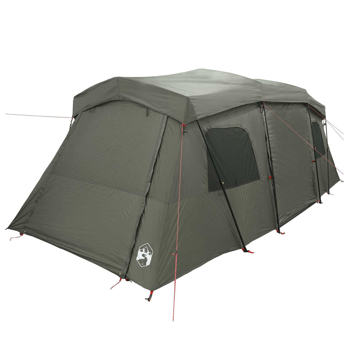 vidaXL Instant Tent with Rainfly Water-Resistant 3-Person Army Green 3