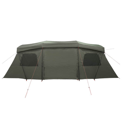 vidaXL Instant Tent with Rainfly Water-Resistant 3-Person Army Green 5