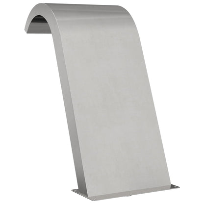 vidaXL Pool Fountain Silver 47 x 31 x 60 cm Stainless Steel 6