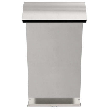 vidaXL Pool Fountain Silver 47 x 31 x 60 cm Stainless Steel 5