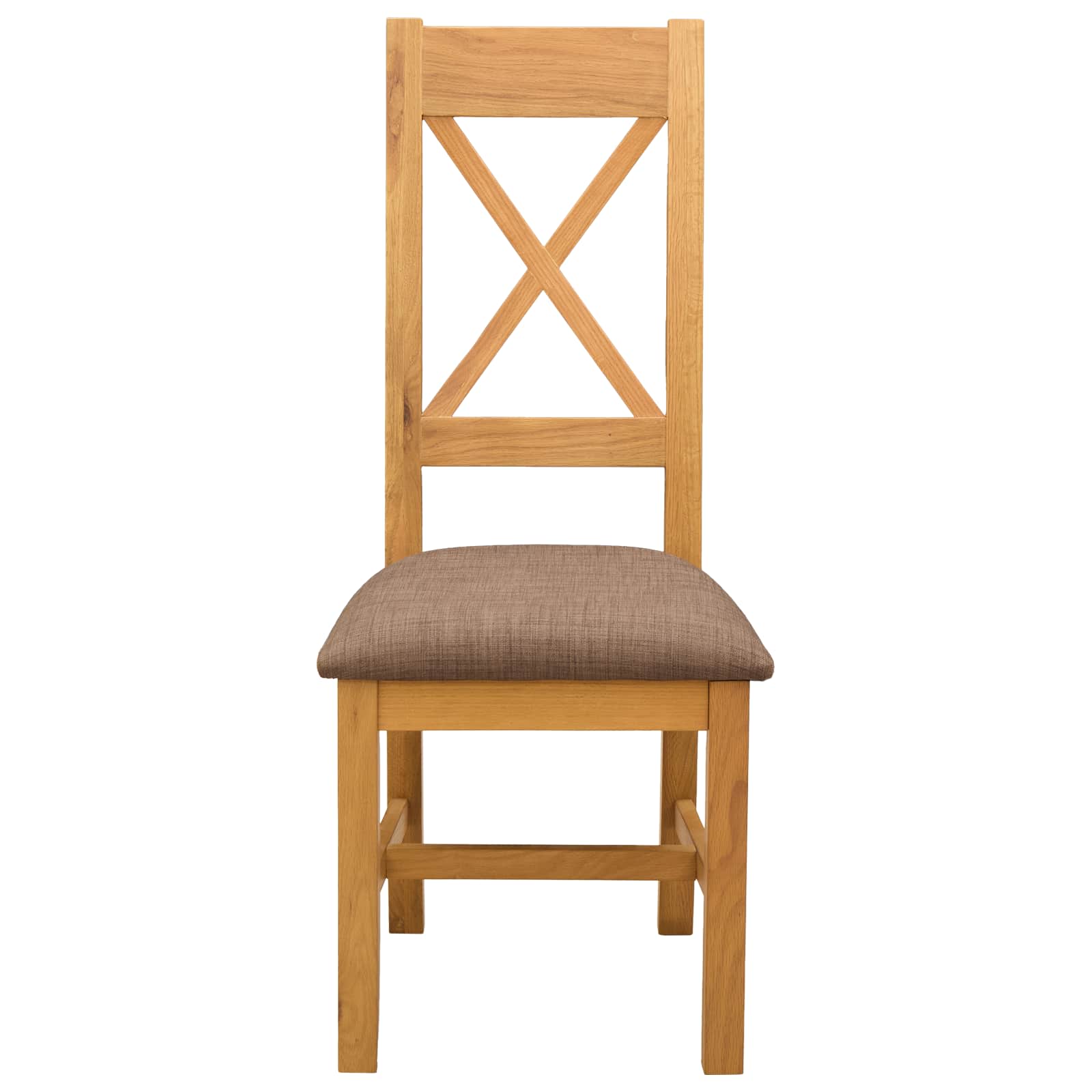 vidaXL Dining Chair 2 pcs Solid Oak Wood Grey 45 x 54 x 105 cm 3