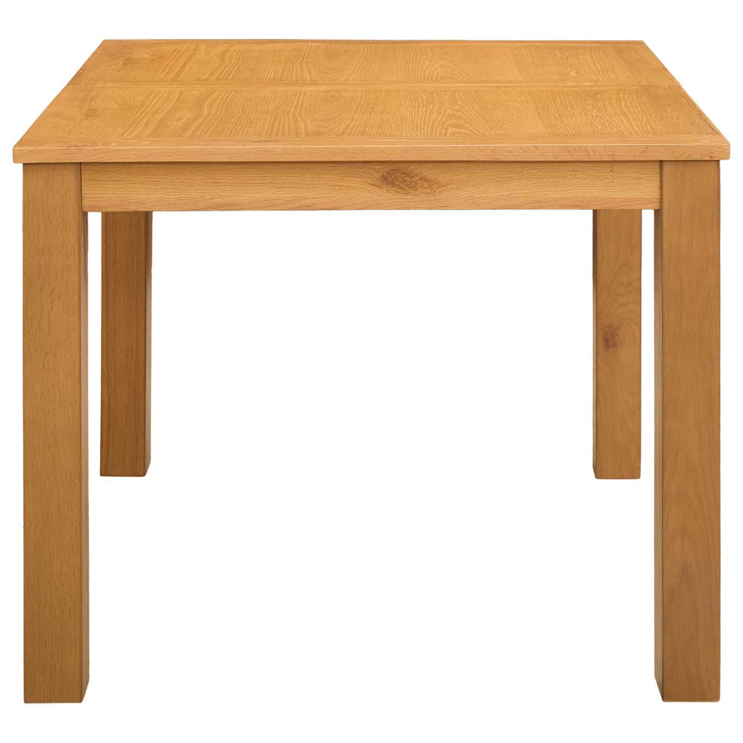 vidaXL Dining Table 90 x 90 x 75 cm Solid Oak Wood Natural Square 3