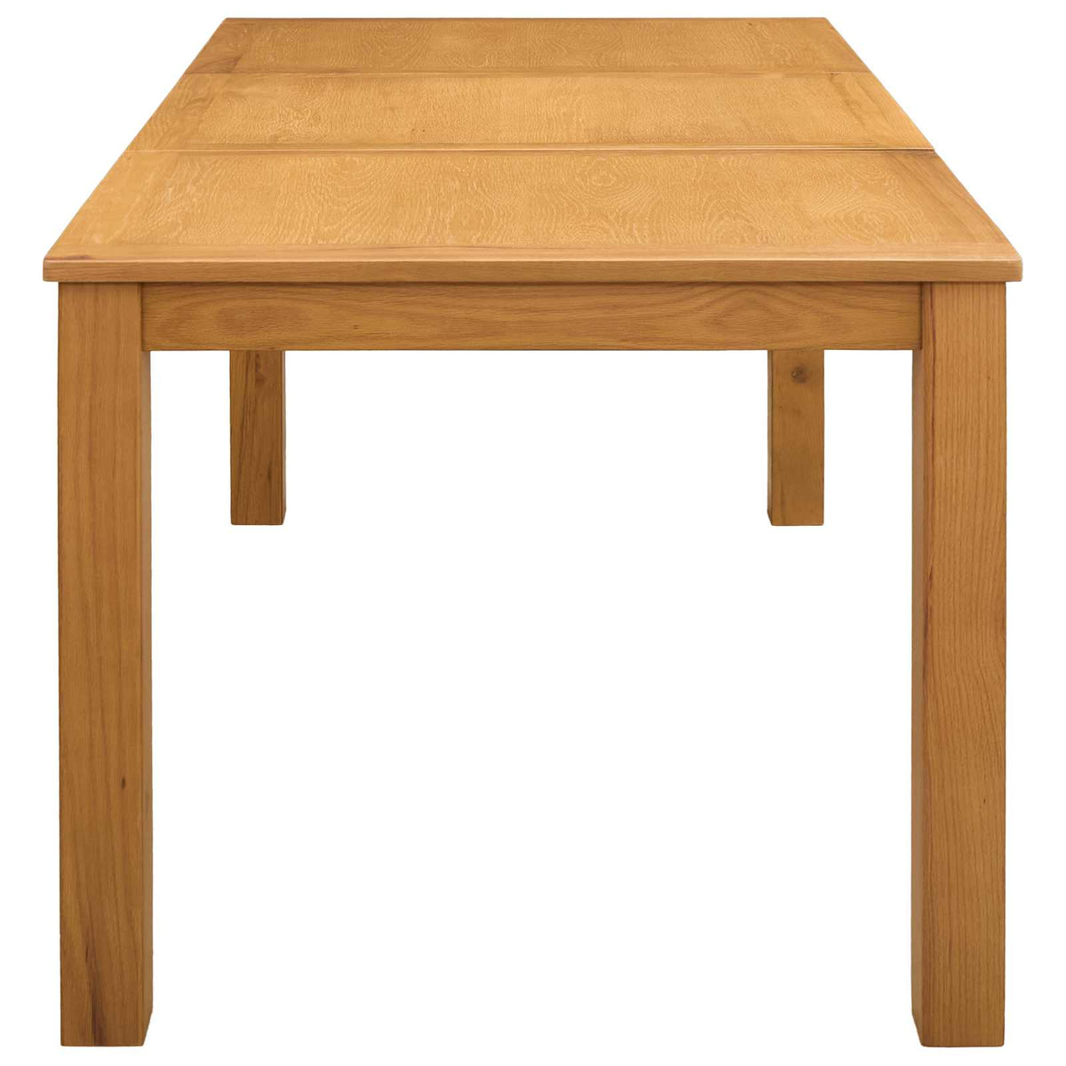 vidaXL Dining Table 150 x 85 x 75 cm Solid Oak Wood Natural 3