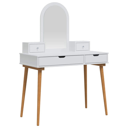 vidaXL Dressing Table Set FAUSKE 4 pcs White 100 x 50 x 143 cm 2