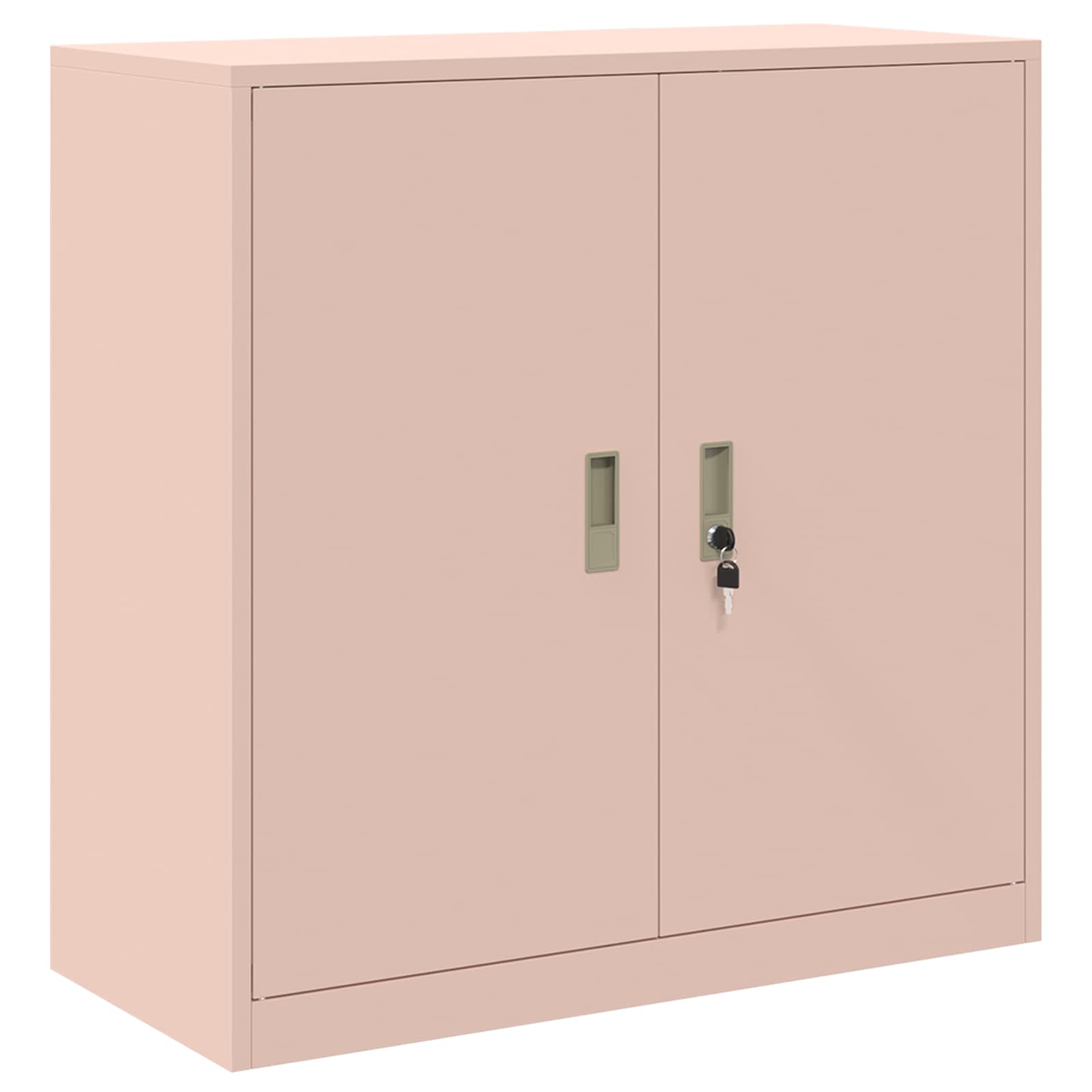 vidaXL Storage Cabinet 2 pcs Pink 90 x 40 x 130 cm Steel Lockable 6