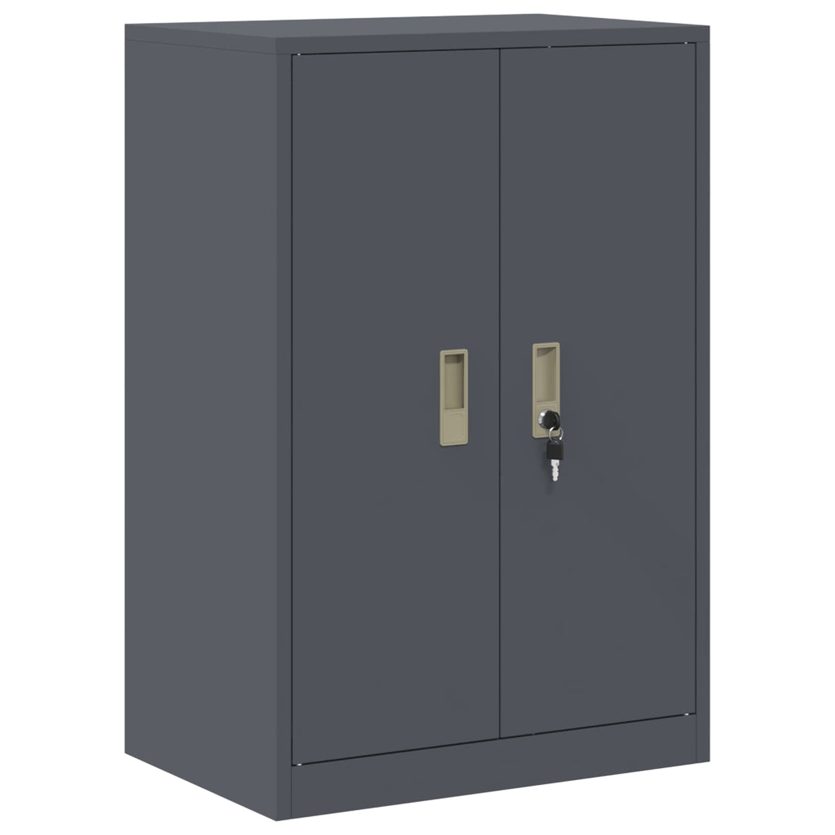 vidaXL Storage Cabinet 2 pcs Anthracite 60 x 40 x 130 cm Steel 6