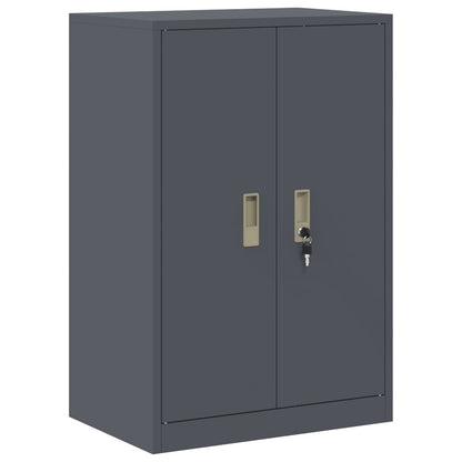 vidaXL Storage Cabinet 2 pcs Anthracite 60 x 40 x 130 cm Steel 6