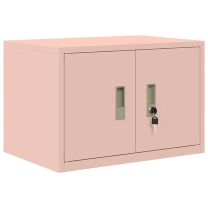 vidaXL Storage Cabinet 2 pcs Pink 60 x 40 x 145 cm Steel Lockable 5