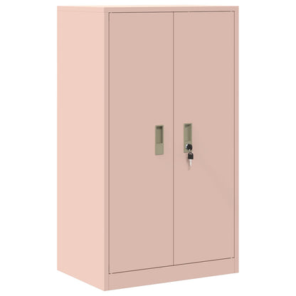 vidaXL Storage Cabinet 2 pcs Pink 60 x 40 x 145 cm Steel Lockable 6