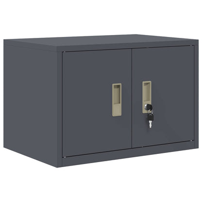 vidaXL Storage Cabinet 2 pcs Anthracite 60 x 40 x 145 cm Steel 5