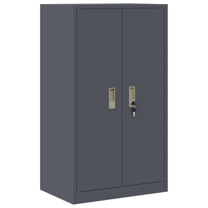 vidaXL Storage Cabinet 2 pcs Anthracite 60 x 40 x 145 cm Steel 6