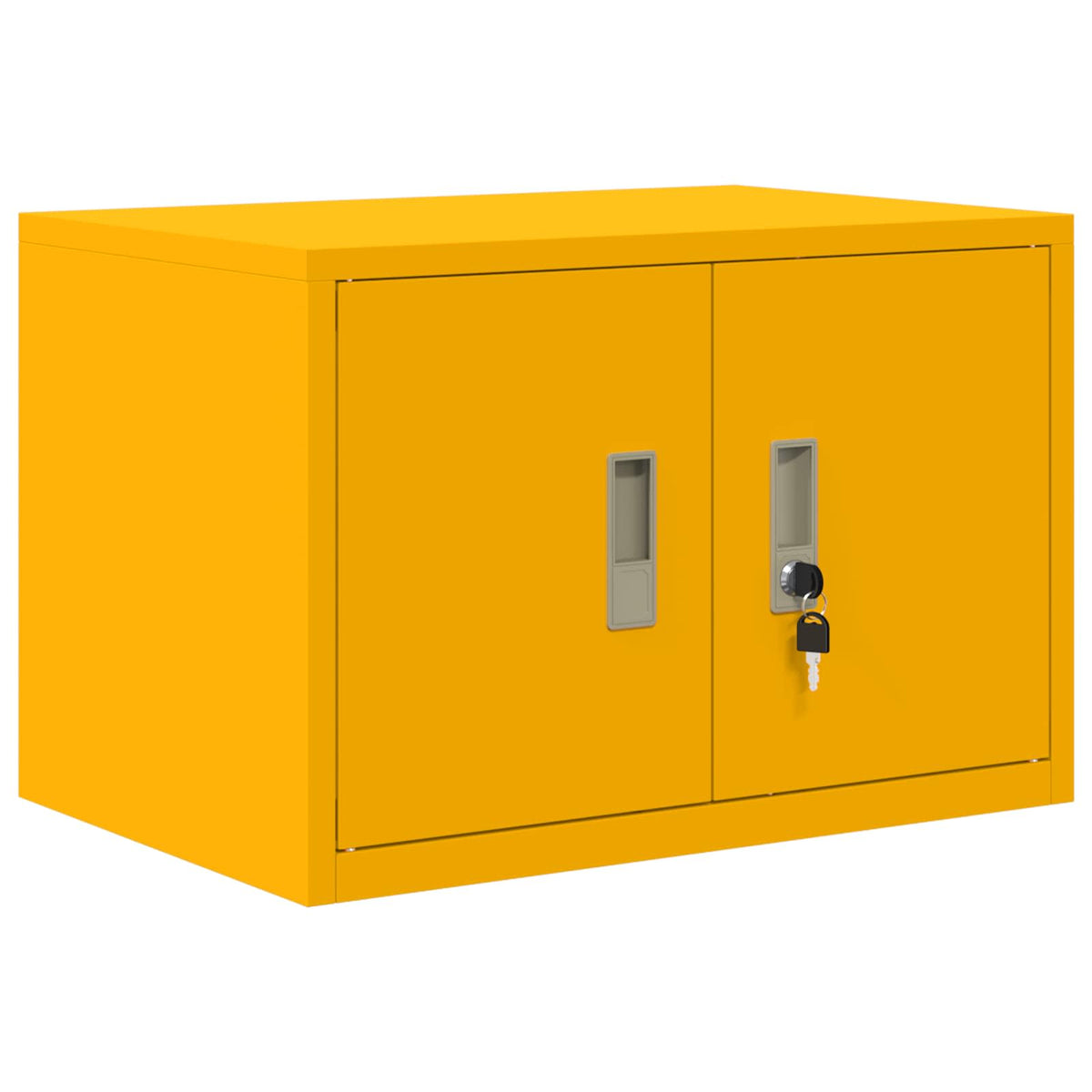 vidaXL Storage Cabinet 2 pcs Mustard Yellow 60 x 40 x 180 cm Steel 6
