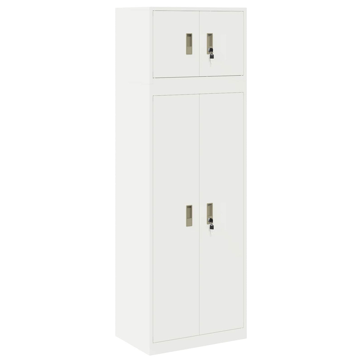 vidaXL Storage Cabinet 2 pcs 60 x 40 x 180 cm Steel Lockable 2