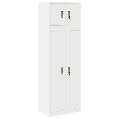vidaXL Storage Cabinet 2 pcs 60 x 40 x 180 cm Steel Lockable 2