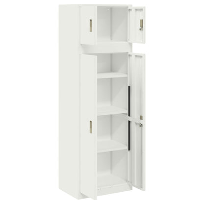vidaXL Storage Cabinet 2 pcs 60 x 40 x 180 cm Steel Lockable 5