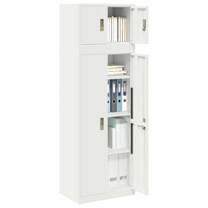 vidaXL Storage Cabinet 2 pcs 60 x 40 x 180 cm Steel Lockable 3
