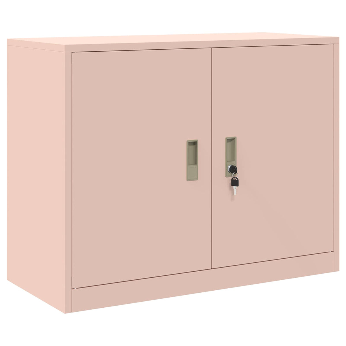 vidaXL Storage Cabinet 2 pcs Pink 90 x 40 x 160 cm Steel Lockable 5