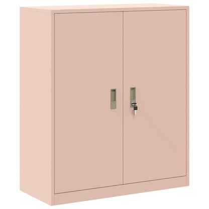 vidaXL Storage Cabinet 2 pcs Pink 90 x 40 x 175 cm Steel Lockable 6