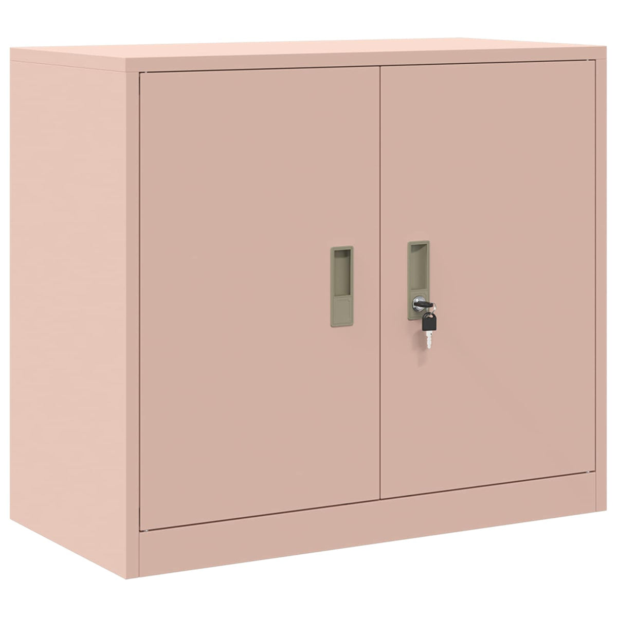 vidaXL Storage Cabinet 2 pcs Pink 80 x 40 x 210 cm Steel Lockable 5