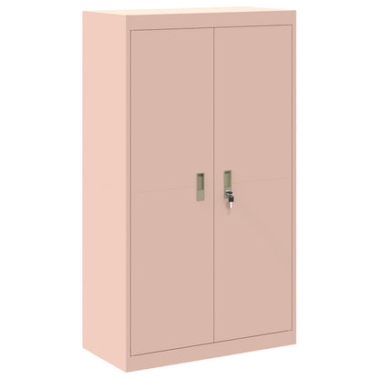vidaXL Storage Cabinet 2 pcs Pink 80 x 40 x 210 cm Steel Lockable 6