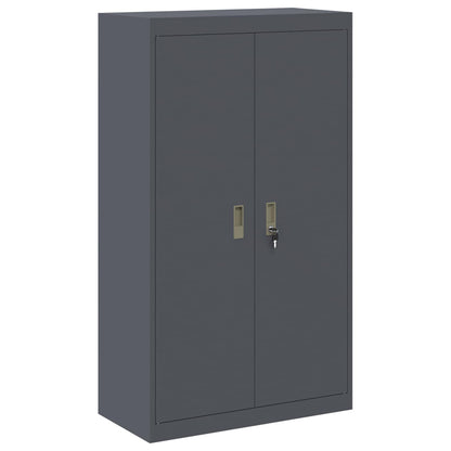 vidaXL Storage Cabinet 2 pcs Anthracite 80 x 40 x 210 cm Steel 6