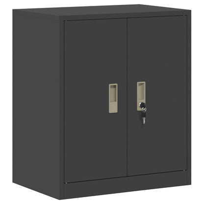 vidaXL Storage Cabinet 2 pcs Black 60 x 40 x 175 cm Steel Lockable 6