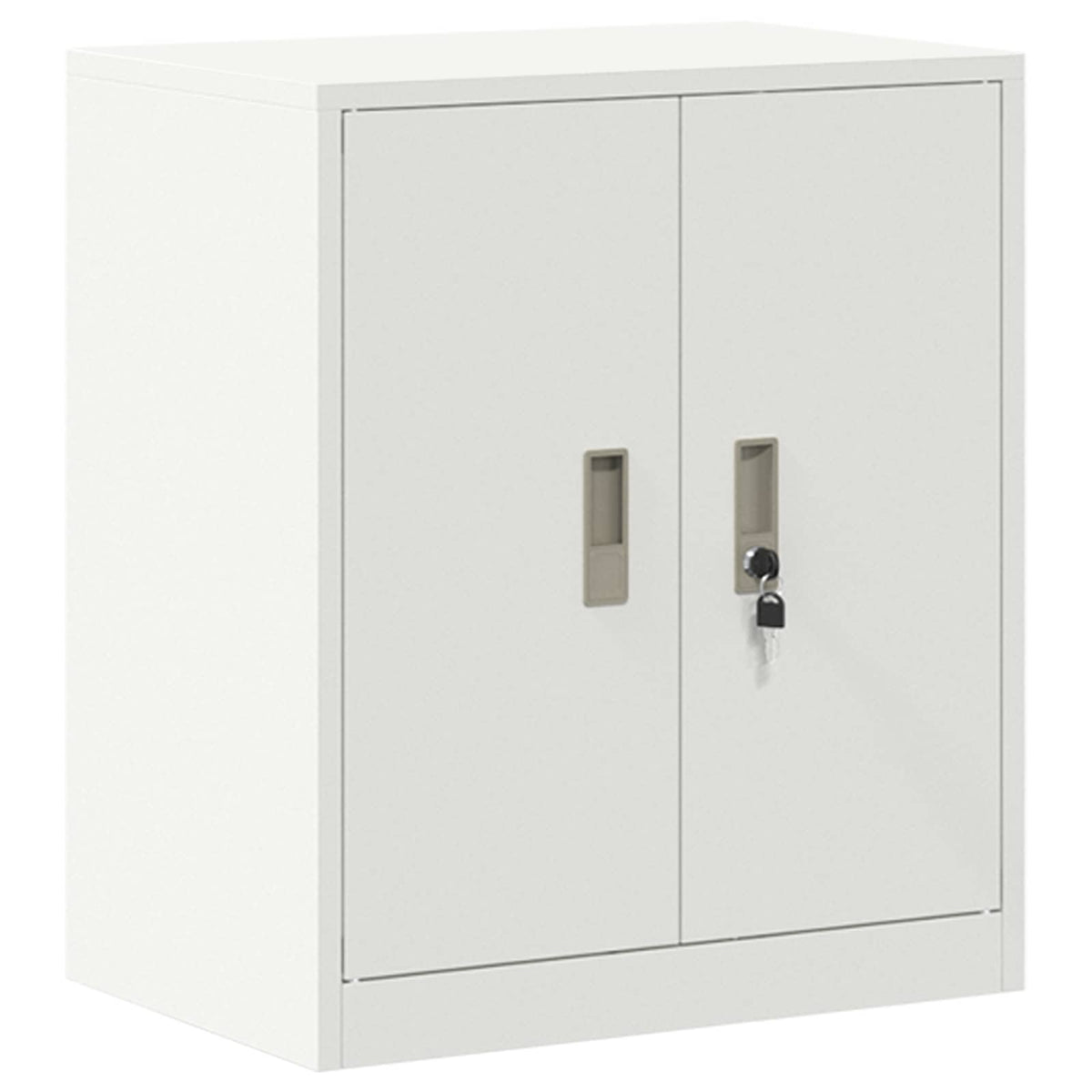 vidaXL Storage Cabinet 2 pcs White 60 x 40 x 175 cm Steel Lockable 6