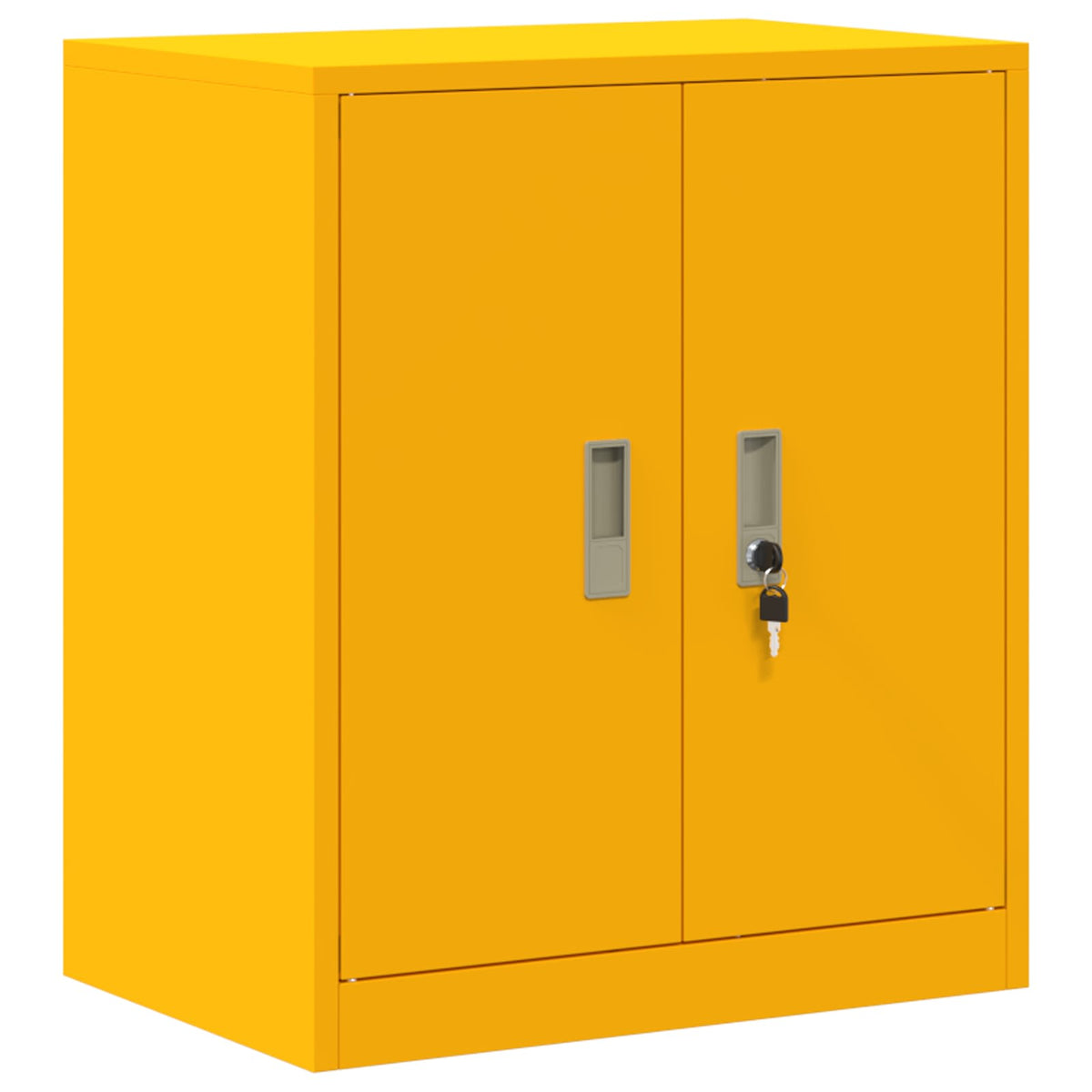 vidaXL Storage Cabinet 2 pcs Mustard Yellow 60 x 40 x 210 cm Steel 5