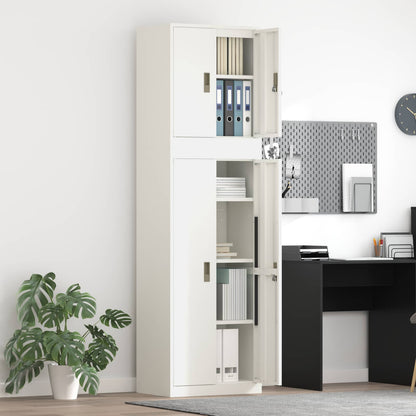 vidaXL Storage Cabinet 2 pcs 60 x 40 x 210 cm Steel Lockable 1