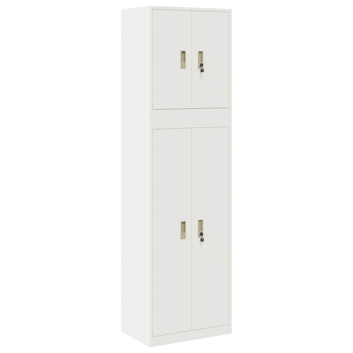 vidaXL Storage Cabinet 2 pcs 60 x 40 x 210 cm Steel Lockable 2