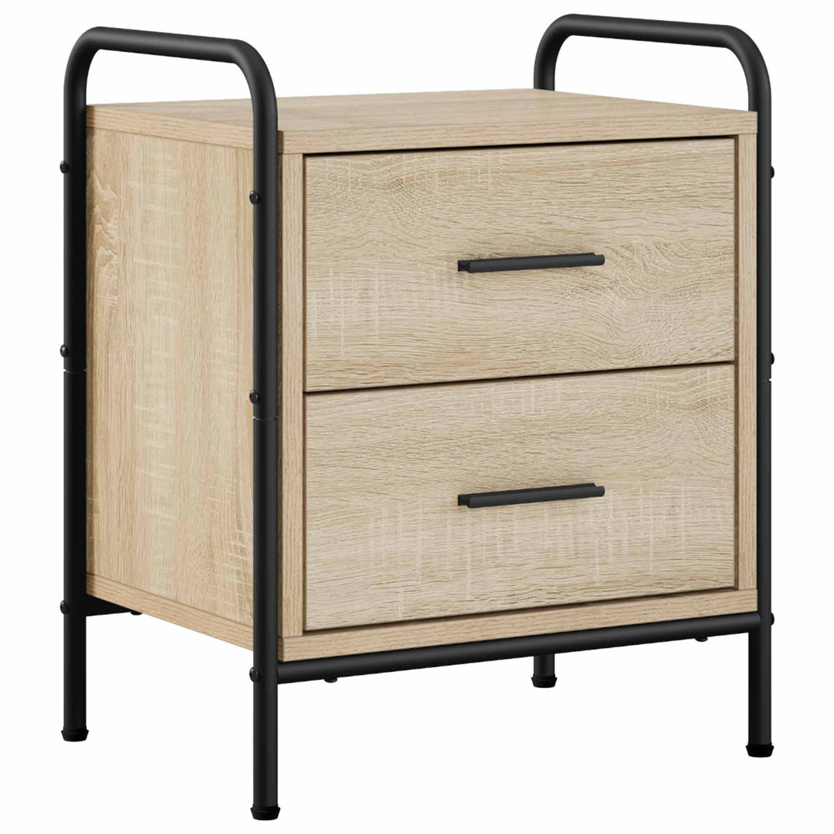 Bedside Cabinet 40 x 30 x 50 cm Engineered Wood Sonoma oak 1