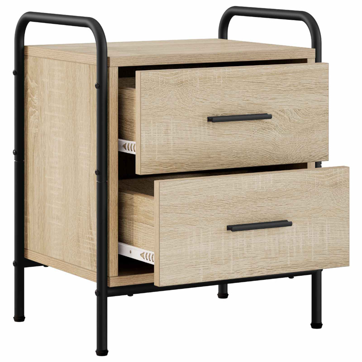 Bedside Cabinet 40 x 30 x 50 cm Engineered Wood Sonoma oak 1
