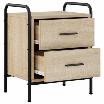 Bedside Cabinet 40 x 30 x 50 cm Engineered Wood Sonoma oak 1