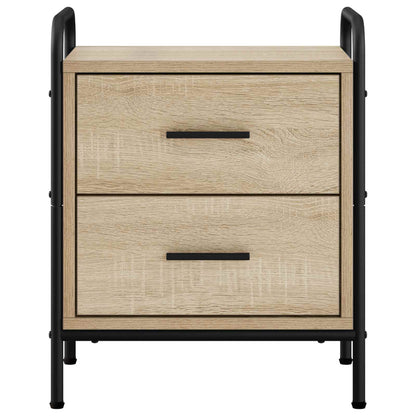Bedside Cabinet 40 x 30 x 50 cm Engineered Wood Sonoma oak 1